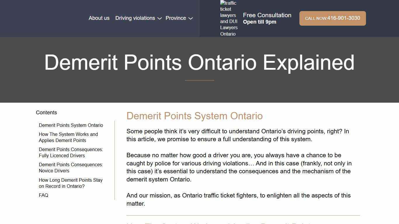 >>Demerit Points In Ontario Explained [Full Guide - 2026]